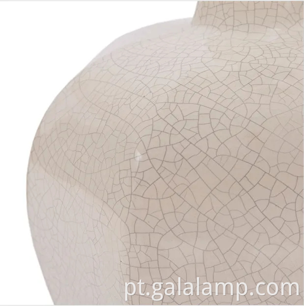 Lâmpada de mesa de cerâmica clássica americana elegante para salas de estar